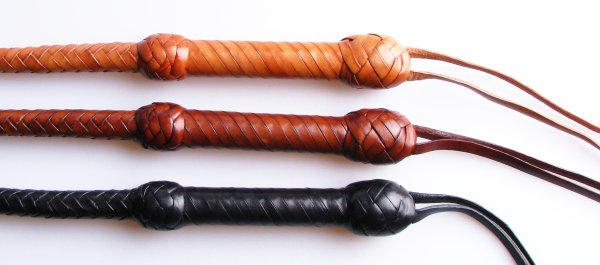 Lederpeitsche Short Singletail Karabace - 80cm