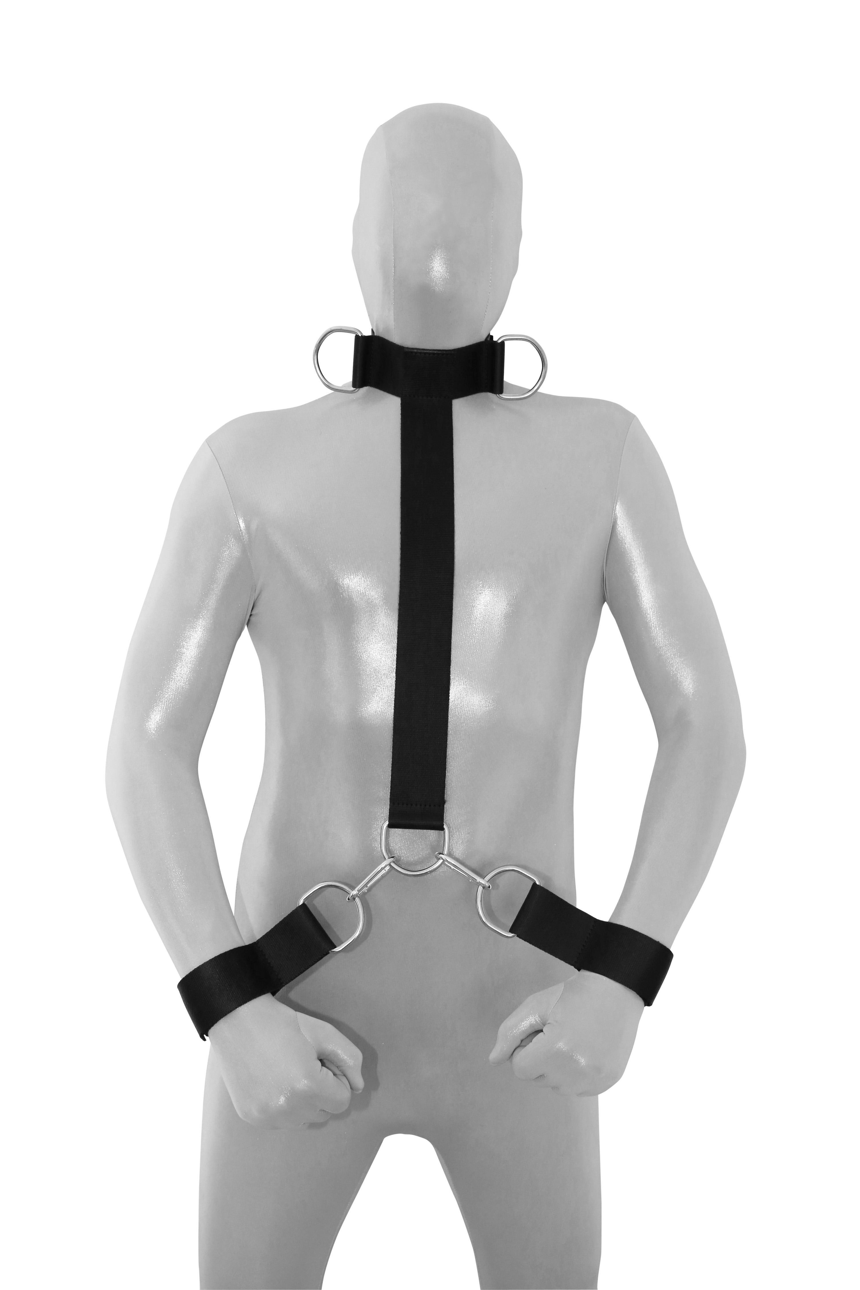 Hals Handfesselset mit Verbindungsriemen