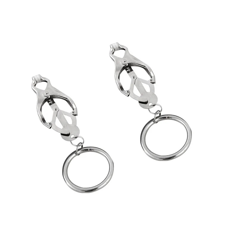 Japanische Butterfly-Nippelklemme mit Ring 1 Paar