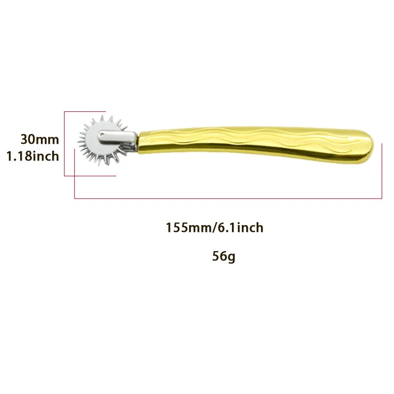 Pinwheel / Nervenrad / Nadelrad in gold